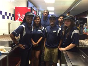 NHS Students Volunteer at the Blue Rocks game 