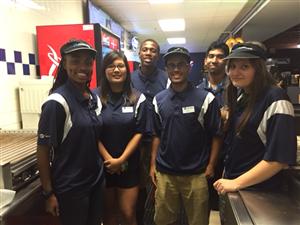 NHS Students Volunteer at the Blue Rocks game 