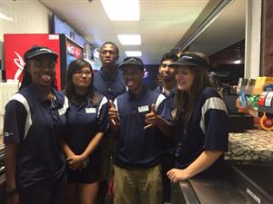 NHS Students Volunteer at the Blue Rocks game 