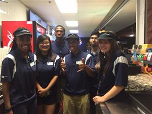 NHS Students Volunteer at the Blue Rocks game 