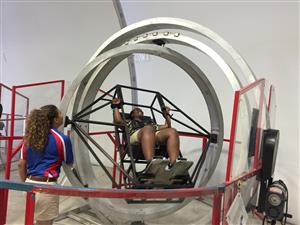 Martiana on the Multi Axis Trainer 